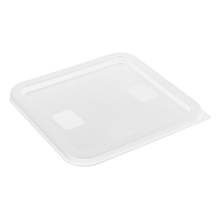 Couvercle carré pour boîte de conservation Hygiplas blanc 