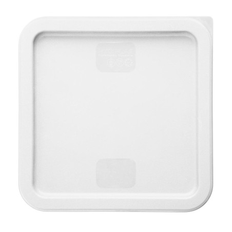 Couvercle carré pour boîte de conservation Hygiplas blanc 