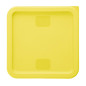 Couvercle carré pour boîte de conservation Hygiplas jaune 