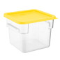 Couvercle carré pour boîte de conservation Hygiplas jaune 