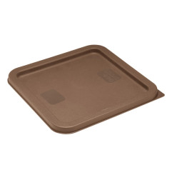 Couvercle carré pour boîte de conservation Hygiplas marron 