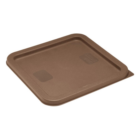 Couvercle carré pour boîte de conservation Hygiplas marron 
