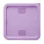 Couvercle carré pour boîte de conservation Hygiplas violet 