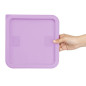 Couvercle carré pour boîte de conservation Hygiplas violet 