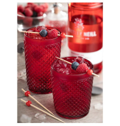 Verres hauts Dante Utopia rouges 39cl (lot de 6)