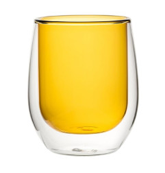 Verres à eau double paroi Utopia ambre 27 cl (lot de 6)