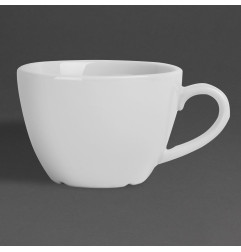 Tasses plates blanches Olympia Whiteware 170ml (lot de 12)