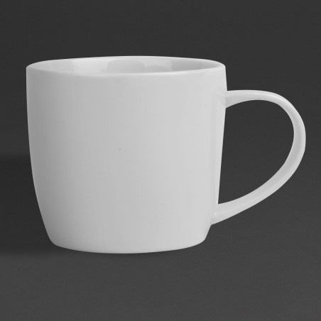 Mugs bas Olympia Whiteware 220ml (lot de 12)