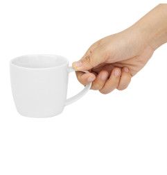Mugs bas Olympia Whiteware 220ml (lot de 12)