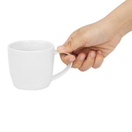 Mugs bas Olympia Whiteware 220ml (lot de 12)