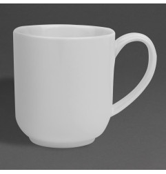 Grands mugs ronds Olympia Whiteware 410ml (lot de 6)