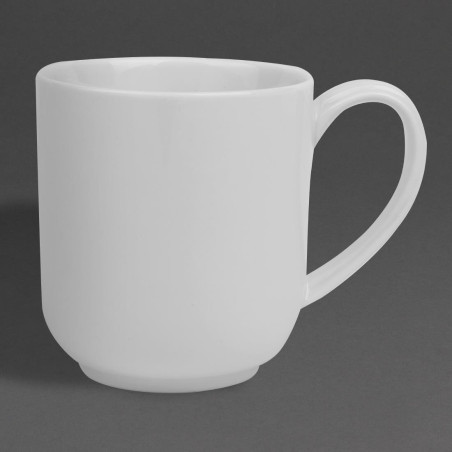 Grands mugs ronds Olympia Whiteware 410ml (lot de 6)