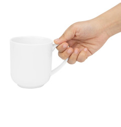 Grands mugs ronds Olympia Whiteware 410ml (lot de 6)