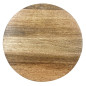 Support de présentation rond en bois de manguier avec pieds en métal Olympia 300x80mm