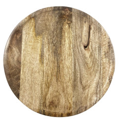 Présentoir à gâteau tournant en bois de manguier Olympia 330x40mm