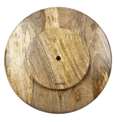 Présentoir à gâteau tournant en bois de manguier Olympia 330x40mm