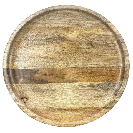 Présentoir à gâteau tournant en bois de manguier Olympia 330x120mm