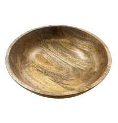 Bol à pied en bois de manguier Olympia 280 mm