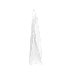 Petits sacs en papier avec poignée torsadée Fiesta Recyclable blancs (lot de 250)