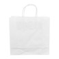 Petits sacs en papier avec poignée torsadée Fiesta Recyclable blancs (lot de 250)