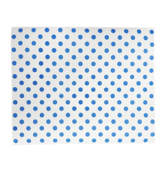 Papier d'emballage burger Fiesta Compostable points bleus 250x300mm (lot de 200)