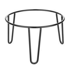 Rehausseur rond en métal antidérapant Olympia noir 210x125mm
