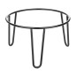Rehausseur rond en métal antidérapant Olympia noir 210x125mm