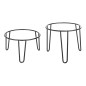 Rehausseur rond en métal antidérapant Olympia noir 210x125mm