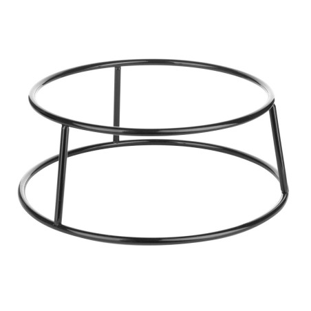 Rehausseur rond en métal antidérapant Olympia noir 230x260x100mm