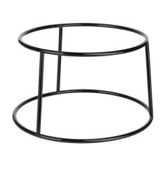 Rehausseur rond en métal antidérapant Olympia noir 230x260x150mm