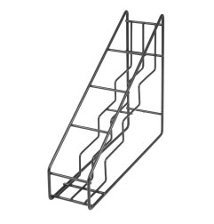 Support en acier pour bouteilles de sirop Olympia noir 400x105x320mm