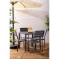 Chaises à lattes Bolero Valletta grises (lot de 4)