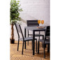 Chaises à lattes Bolero Valletta grises (lot de 4)