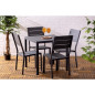 Chaises à lattes Bolero Valletta grises (lot de 4)