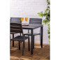 Chaises à lattes Bolero Valletta grises (lot de 4)