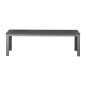 Bancs à lattes Bolero Valletta gris (lot de 2)