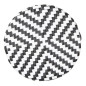 Tabourets de bar en rotin PE style parisien Bolero noirs (lot de 2)