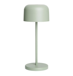 Lampe de table avec abat-jour rond Olympia Lucca verte 200mm