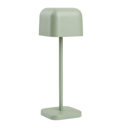 Lampe de table avec abat-jour carré Olympia Lucca verte 200mm