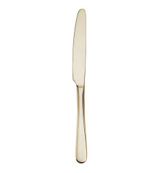 Couteaux de table Olympia Buckingham Champagne dorés (lot de 12)