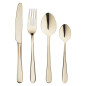 Couteaux de table Olympia Buckingham Champagne dorés (lot de 12)
