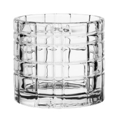 Photophores en verre pour bougie chauffe-plat Olympia Geo 64x57mm (lot de 6)