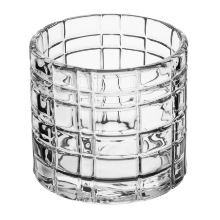 Photophores en verre pour bougie chauffe-plat Olympia Geo 64x57mm (lot de 6)