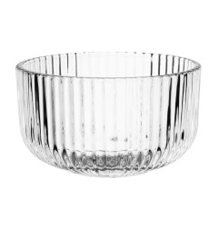 Bols côtelés ronds en verre Olympia (lot de 6)