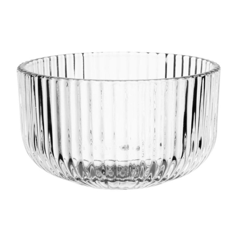 Bols côtelés ronds en verre Olympia (lot de 6)