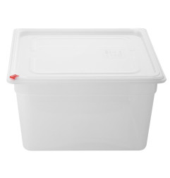 Bacs PP Hygiplas Click GN 2/3 avec couvercles et 7 clips de couleur 200mm 16,1L (lot de 4)