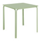 Table carrée en acier Bolero Adeline 700mm vert clair