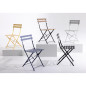 Chaises de terrasse pliantes en acier Bolero Perth jaunes (Lot de 2)