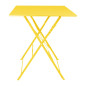 Table carrée de terrasse Bolero Perth jaune 600mm