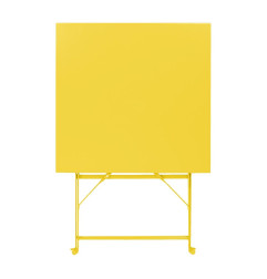 Table carrée de terrasse Bolero Perth jaune 600mm